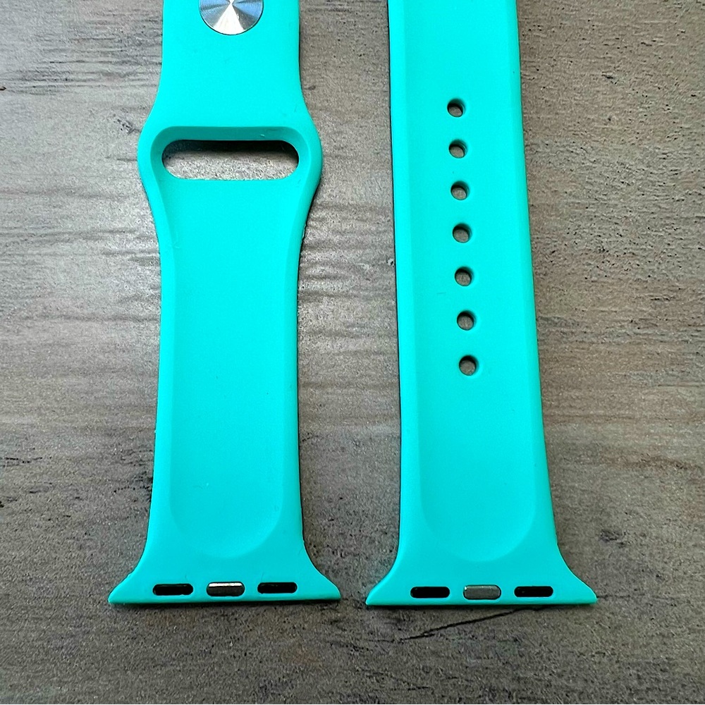 Apple Watch Bands 38 40mm Silicone Sport Strap Set 3pc Navy Red Blue S - M - Picture 11 of 16